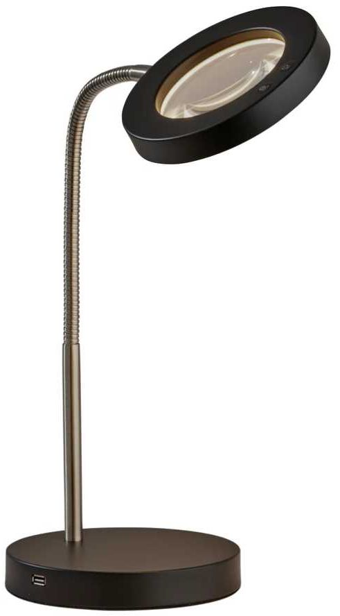 Adesso® Holmes Black LED Desk Lamp-0