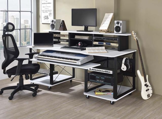 ACME Furniture Megara Black/White Music Desk-1