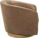 Moe’s Home Collection Oscy Tan Leather Swivel Chair-2