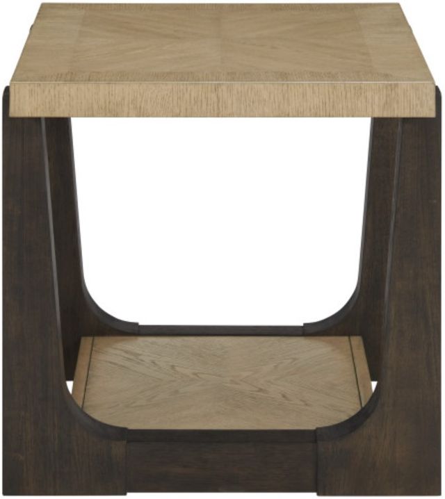 Emerald Home Sutton Place Caramel End Table with Cocoa Base-3