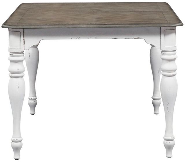 Liberty Furniture Magnolia Manor Weathered Bark Dining Table with Antique White Base-3