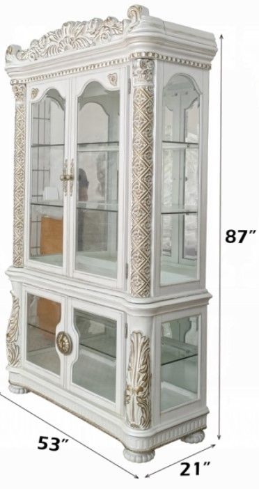 ACME Furniture Vendom Antique Pearl 53'' Curio-2