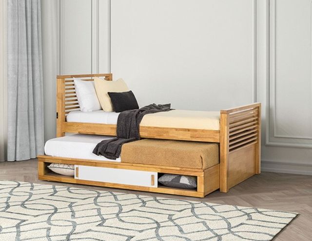 Furniture of America® Dayville Light Oak Full Captain Bed-1