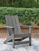 Signature Design by Ashley® Cove Beach Gray Wooden Outdoor Adirondack Chair-1
