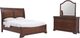 Elements International Phillipe 3-Piece Cherry Queen Bedroom Set-0