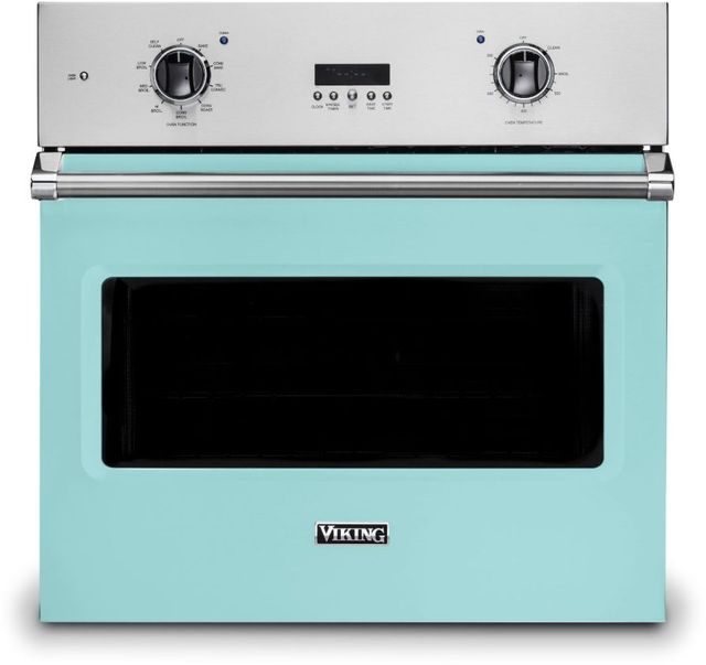 Viking® Professional 5 Series 30" Bywater Blue Built In Single Electric Select Wall Oven-0