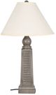 Lamps Per Se Brushed Gray Table Lamp with USB Port and AC Outlet-1