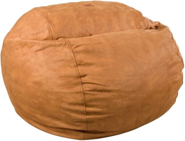 CordaRoy's® Original Cognac Faux Leather King Bean Bag Chair-0