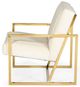 VIG Furniture Divani Casa Basalt Baylor White Chair-2