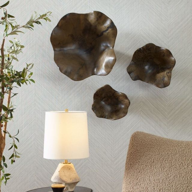 Uttermost® Teo 3-Piece Mocha Brown Wall Decor Set-1
