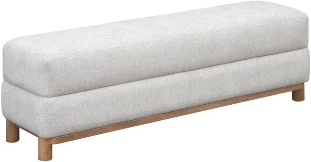 Modus Furniture Hollis Wood Sweet Upholstered Bench-0