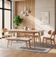 Winners Only® Uptown Natural Oak Barrel Back Dining Side Chair-1