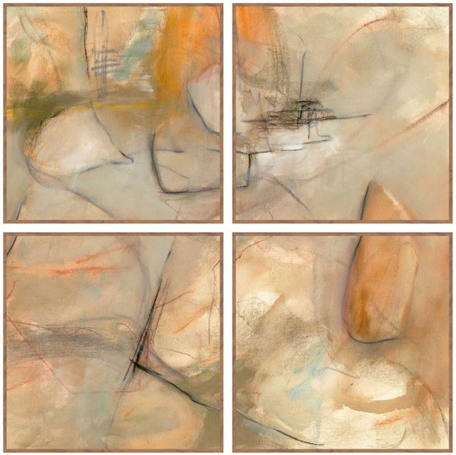 Classic Home Ochre I 4-Piece Painting by Buddy Whitlock Set-0