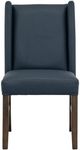 International Furniture Direct Forge Blue/Brown Leather Dining Side Chair-1