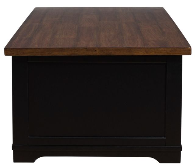Signature Design by Ashley® Wildenauer Brown Lift Top Cocktail Table with Black Base-3