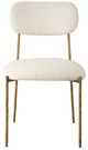 Uttermost® Capture 2-Piece Antique Gold/Off-White Dining Side Chair Set-4