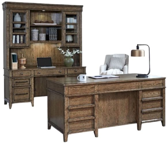 Liberty Furniture Carolina Park 5-Piece Amber Brown Jr Executive Set
