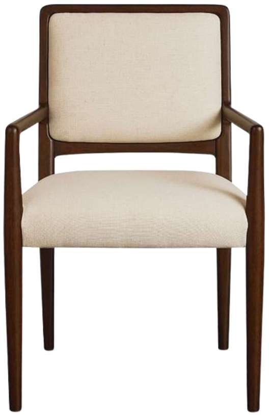 Bassett® Furniture Copenhagen Espresso/Parchment Upholstered Dining Chair-1