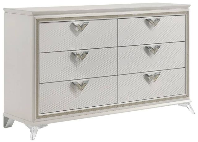 Homelegance® Audra Gold/White Dresser-0