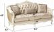 ACME Furniture Chantelle Rose Gold/Pearl White Sofa-2