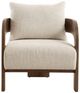 Uttermost® Rowan Ivory/Walnut Accent Chair-3