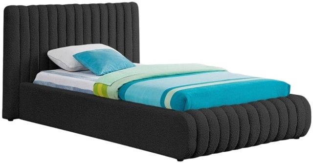 Meridian Furniture Nash Black Twin Upholstered Panel Bed-0