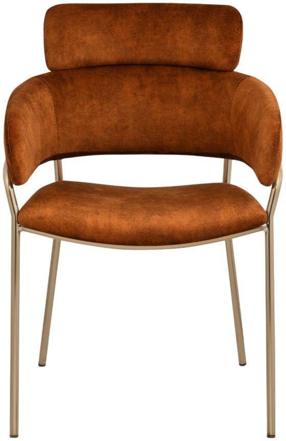 Meridian Furniture Yara Cognac Upholstered Dining Chair-3