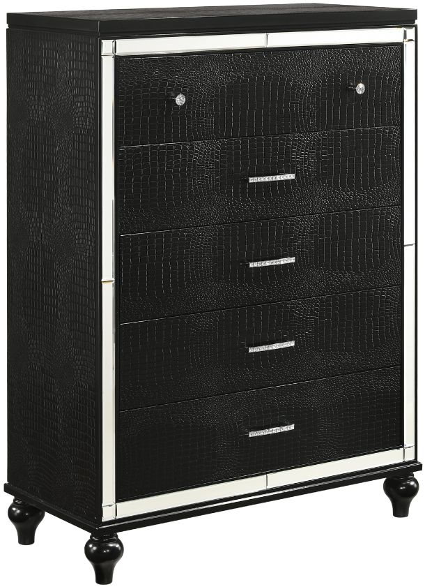 New Classic® Home Furnishings Valentino Black Chest-0