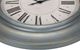 Monarch Specialties Inc. Antique Blue 30" Oversized Round Wall Clock with Roman Numerals on Beige Ba-1