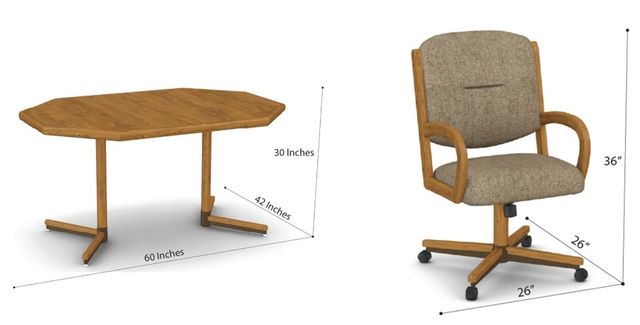 Chromcraft™ Customizable Concord Hansford 5-Piece Dining Set-2