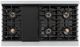 ZLINE Autograph Edition Paramount 48" 6.7 Cu. Ft. Satin Stainless Steel Gas Range with 8 Burner DuoPro™ Cooktop and Dual Ovens with White Matte Doors and Matte Black Accents-2