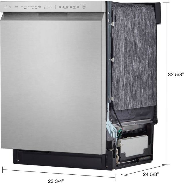 LG 24" PrintProof™ Stainless Steel Front Control Built In Dishwasher-14