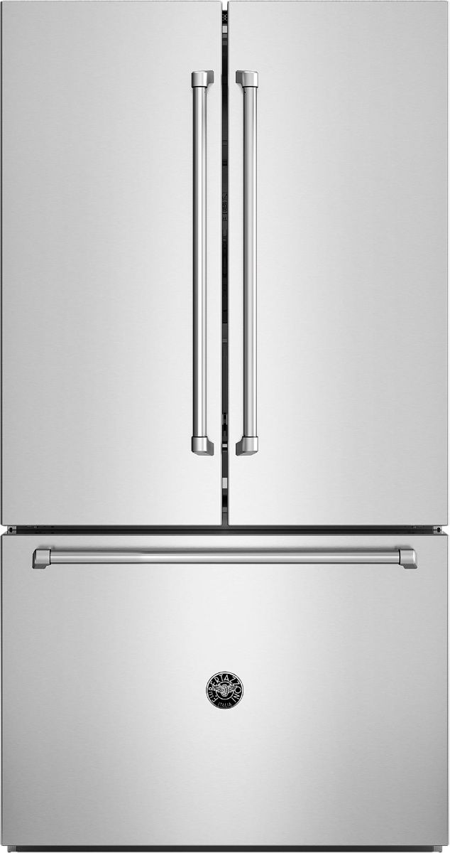 Bertazzoni Master Series 36" 26.2 Cu. Ft. No Fingerprint Stainless Steel Counter Depth French Door Refrigerator-0