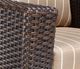 CabanaCoast® Customizable Louvre Wicker Outdoor Loveseat-3