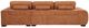Coaster® Octavia Orange 2-Piece L-Shaped Sectional and Chaise-3