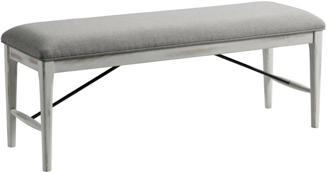 Intercon Modern Rustic Weathered White Dining Bench-0