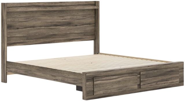Signature Design by Ashley® Elbrim Brown King Storage Panel Bed-0