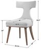 Uttermost® Klismos Oak/White Side Chair-2