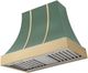AGA Cascade 36" Mineral Green Wall Mounted Range Hood with Brushed Brass Trim-0