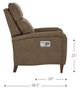 La-Z-Boy® Mercer Mahogany High Leg Power Recliner with Headrest-5