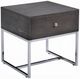 ACME Furniture Iban Gray Oak End Table with Chrome Base-0
