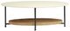Olliix by Madison Park Beaumont White and Natural Coffee Table-0