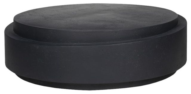 Moe's Home Collection Cosmo Black Concrete Outdoor Coffee Table-0