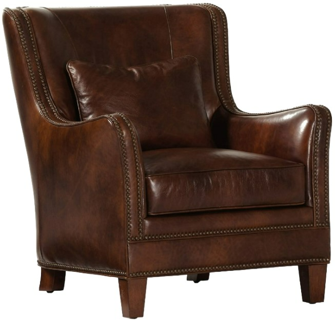 Maitland-Smith® Vermont Danbury Tobacco Leather Occasional Chair | Gardella  Furniture