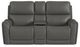 Flexsteel® Carter Smoke Power Reclining Loveseat with Console-2
