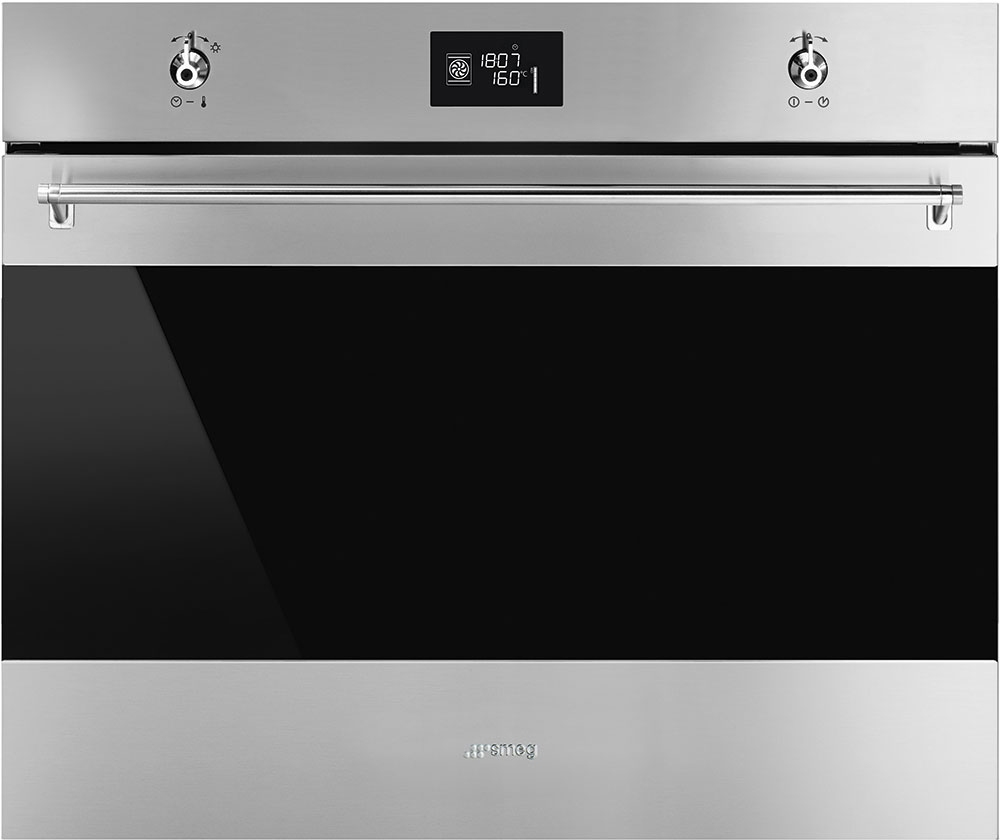 Smeg Classic 27 Fingerprint Proof Stainless Steel Electric Convection Oven M M Appliance Washington D.C. and Alexandria VA