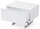 VIG Furniture Modrest Chrysler Stainless Steel/White Nightstand-2