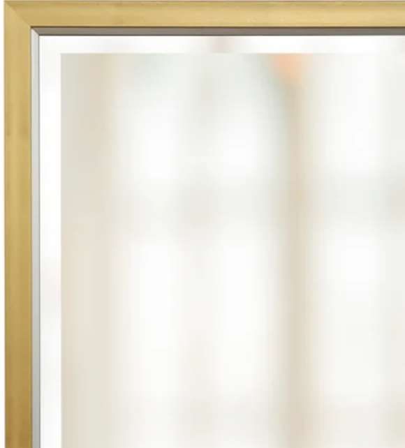 Stylecraft Chrome/Gold Framed Beveled Mirror-1