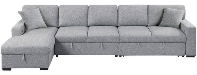 Homelegance® Pompano 3-Piece Gray Left-Arm Facing Sectional with Chaise-0
