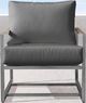Enclover Acacia/Stainless Steel Slate Club Chair-1